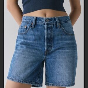 Levi’s High-Rise Denim Shorts - Blue